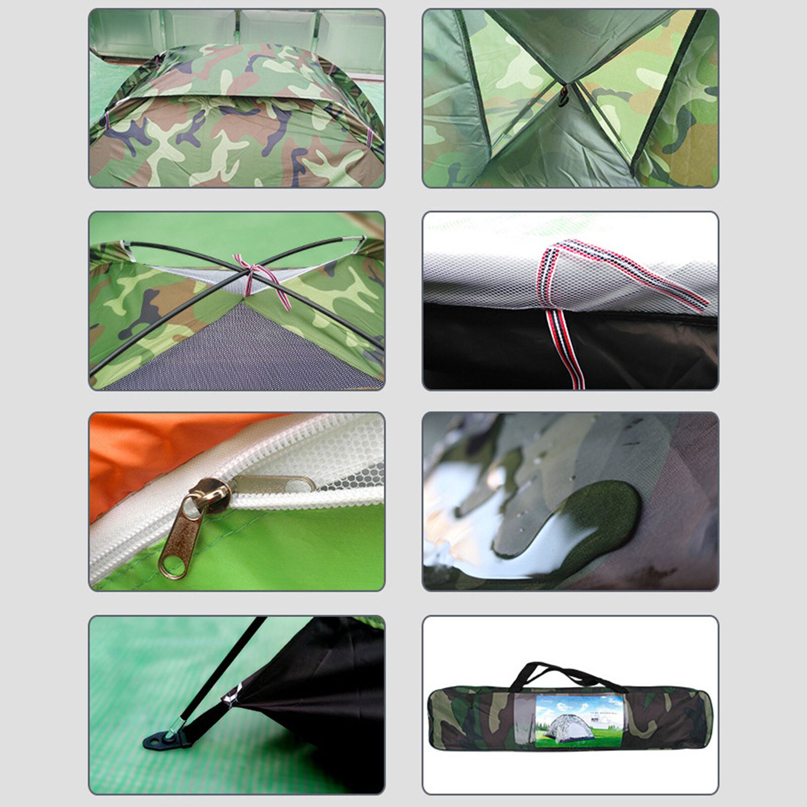 Cheap Goat Tents Single Layer Camping Camouflage Tent Outdoor Easy Setup Manual Family Travel Tent Lightweight Camping Tent For Outdoors   